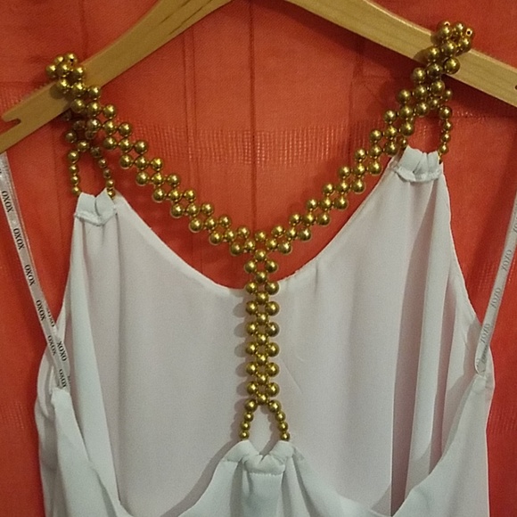 White and gold cami - Picture 3 of 4